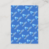 Truck Balloon Baby Showdusche Windeln Raffle Ticke Telefonnummerkarte (Rückseite)