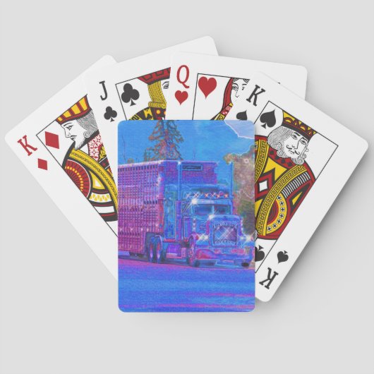 Truck Big Rig Truck-Driver's Card Deck Spielkarten (Rückseite)