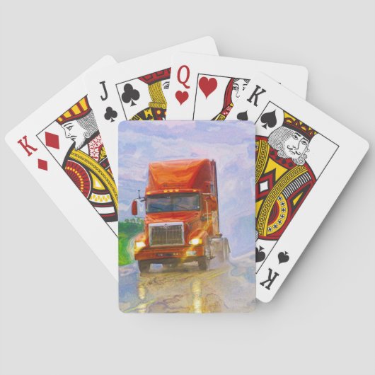 Truck Big Rig Truck-Driver's Card Deck Spielkarten (Rückseite)