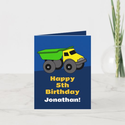 Truck Birthday Card (Vorderseite)