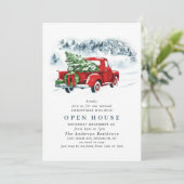 Truck CHRISTMAS HOLIDAY OFFENES HAUS Einladung (Stehend Vorderseite)