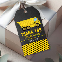 Truck Construction Birthday Party Gefallen