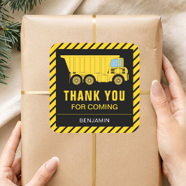 Truck Construction Birthday Party Gefallen Sticker