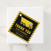 Truck Construction Birthday Party Geschenkanhänger (Beispiel)