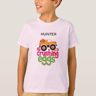 "TRUCK CRUSHING EIER" ÖSTLICHER T - SHIRT