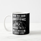 Truck Driver Art For Men Women Truck Driver Trucki Kaffeetasse (Links)