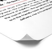 Truck Driver Definition for Truck Driver Day Poster (Ecke)