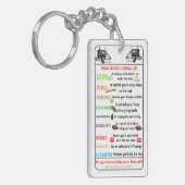 Truck Driver’s Survival Kit Funny & Thoughtful Schlüsselanhänger (Vorderseite links)