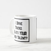 Truck Driver Super Talent. Tasse (Vorderseite Links)