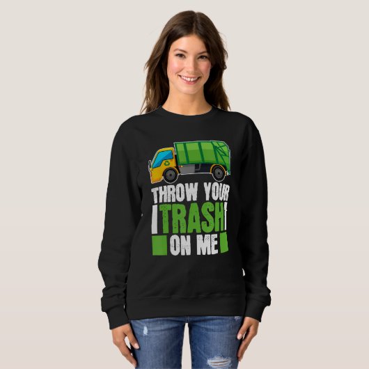 Truck Driver Trucking  Rig Trucker Garbage Truck Sweatshirt (Vorne ganz)