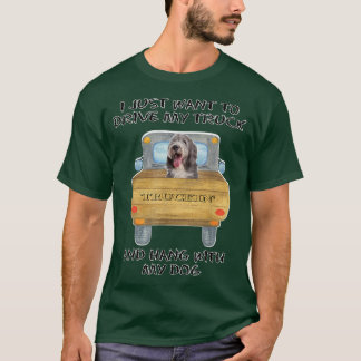 Truck Driving Dog Bearded Collie 2  T-Shirt