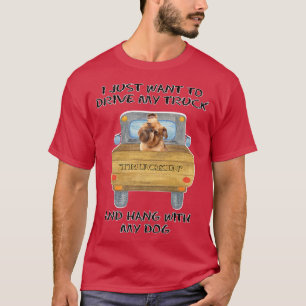 Truck Driving Dog Brussels Griffon T-Shirt