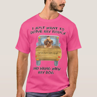 Truck Driving Dog Brussels Griffon T-Shirt