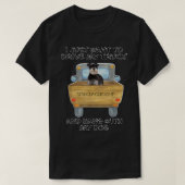 Truck Driving Dog Miniature Schnauzer 2 T-Shirt (Design vorne)