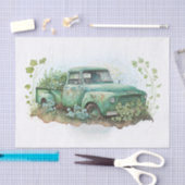 Truck Farm St Patricks Day Kleeblatt Seidenpapier (Handwerk)