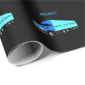 "TRUCK" Glücklicher Geburtstag Packpapier für Jung (Rolleneckpunkt)