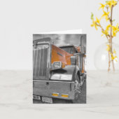 Truck Greeting Card Karte (Gelbe Blume)