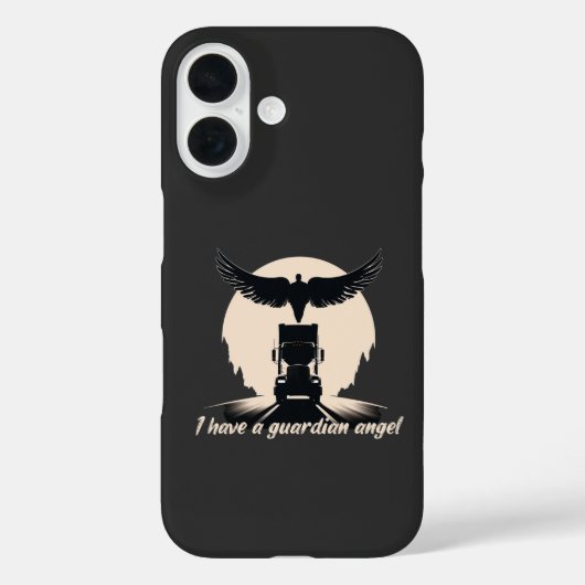 Truck Guardian Angel Protection Faith Road Journey Case-Mate iPhone Hülle (Rückseite)