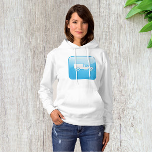 Truck Icon Womens Hoodie
