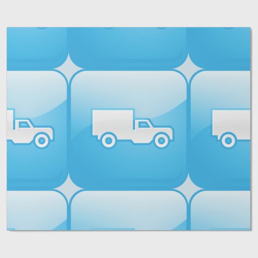 Truck Icon Wrapper Geschenkpapier (Flach)