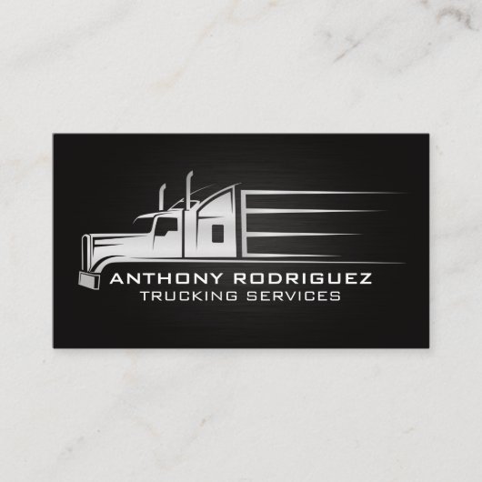 Truck-Illustration | Verkehr Visitenkarte (Vorderseite)