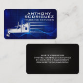 Truck in Motion | Shipping Transport Visitenkarte (Vorne/Hinten)