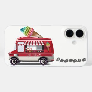 Truck individuelle Name Gehäuse aus Eiscreme iPhone 16 Hülle