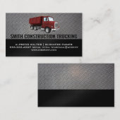 Truck mit roter Bauweise Visitenkarte (Vorne/Hinten)