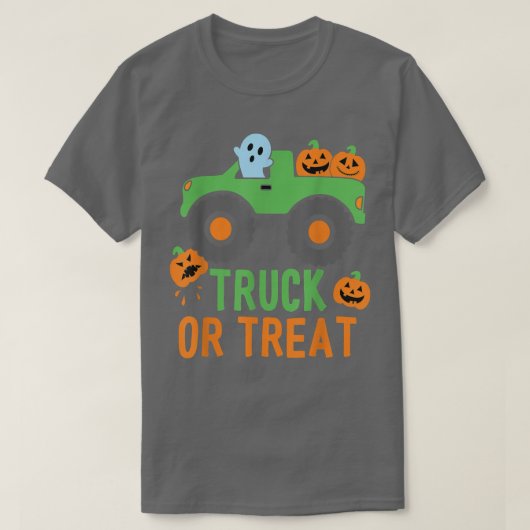 Truck Or Treat Truck Pumpkin Halloween Costume Tru T-Shirt (Design vorne)