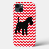 Truck Red Zig Zag mit Schnauzer Case-Mate iPhone Hülle (Rückseite)