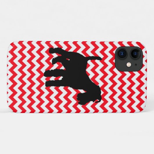 Truck Red Zig Zag mit Schnauzer Case-Mate iPhone Hülle (Rückseite (Horizontal))