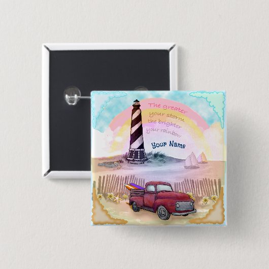 Truck Stormy Lighthouse Button (Vorne & Hinten)