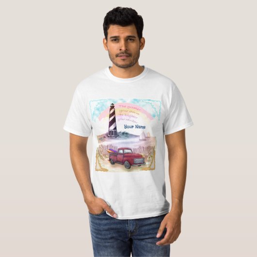 Truck Stormy Lighthouse T-Shirt (Vorne ganz)