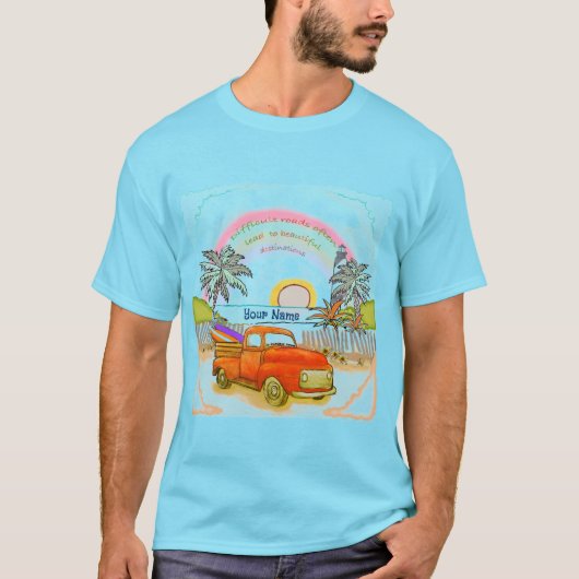 Truck Surfer Lighthouse T-Shirt (Vorderseite)