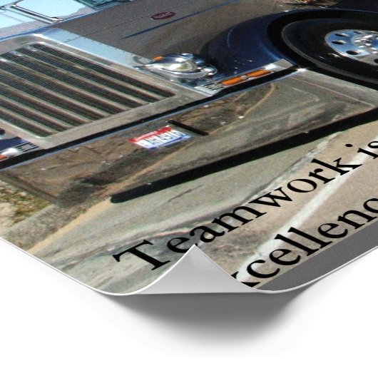 Truck Teamwork Poster (Ecke)