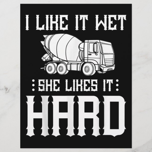 Truck-Treiber für Betonfertigarbeiter-Zement-Misch Briefbogen (Vorderseite)