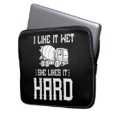 Truck-Treiber für Betonfertigarbeiter-Zement-Misch Laptopschutzhülle (Vorderseite Links)