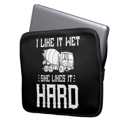 Truck-Treiber für Betonfertigarbeiter-Zement-Misch Laptopschutzhülle (Vorderseite Links)