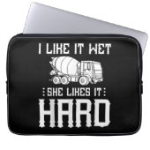 Truck-Treiber für Betonfertigarbeiter-Zement-Misch Laptopschutzhülle (Vorderseite)