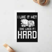 Truck-Treiber für Betonfertigarbeiter-Zement-Misch Mitteilungskarte (Vorderseite/Rückseite Beispiel)