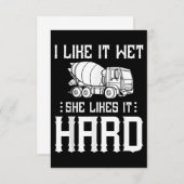 Truck-Treiber für Betonfertigarbeiter-Zement-Misch Mitteilungskarte (Vorne/Hinten)