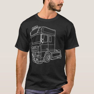 Truck v8 lustiges Yoga-Design T-Shirt
