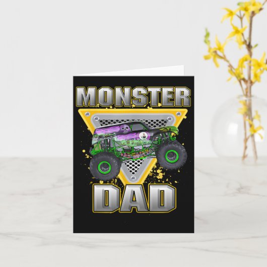 Truck Vater Vathers Day Monster Truck sind meine M Karte (Gelbe Blume)