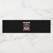 Truck vom American Fire Rescue Firefighter Departm Wasserflaschenetikett (Einzelnes Label)