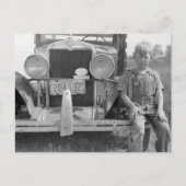 Truck von Migrant Fruit Picker, 1940 Postkarte (Vorderseite)