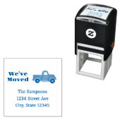 Truck We're Moving Announcement Permastempel (Beispiel)