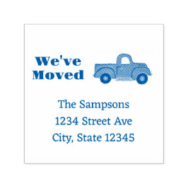 Truck We're Moving Announcement Permastempel
