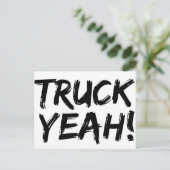 Truck Yeah Postkarte (Stehend Vorderseite)