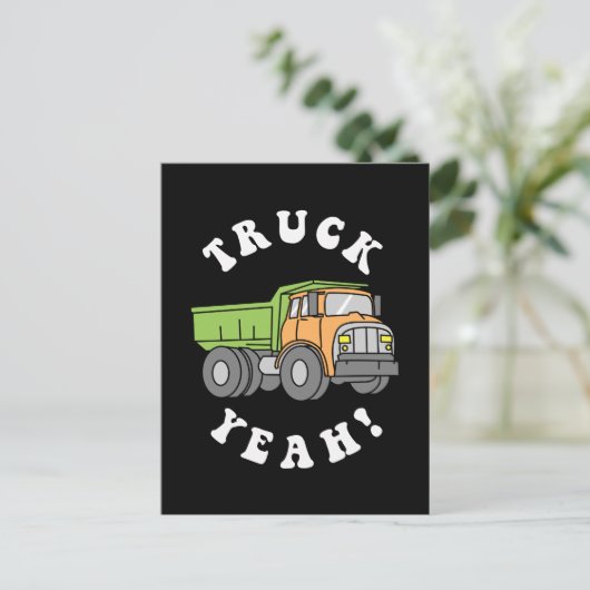 Truck Yeah Postkarte (Stehend Vorderseite)