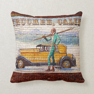 Truckee Kalifornien Wandgemälde 2012 Kissen